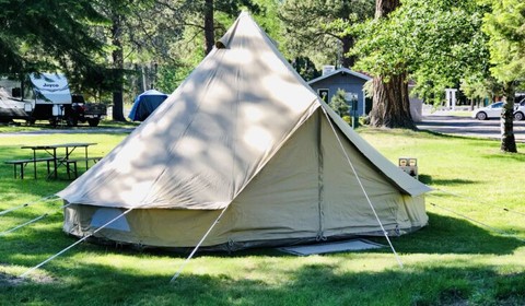 Glamping style accommodation