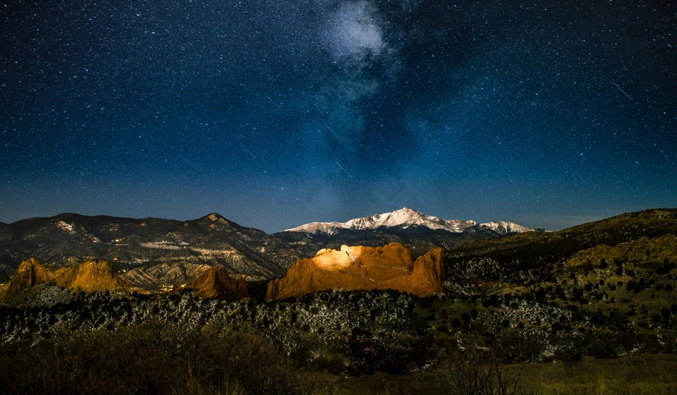 Stargazing in Colorado Springs. 