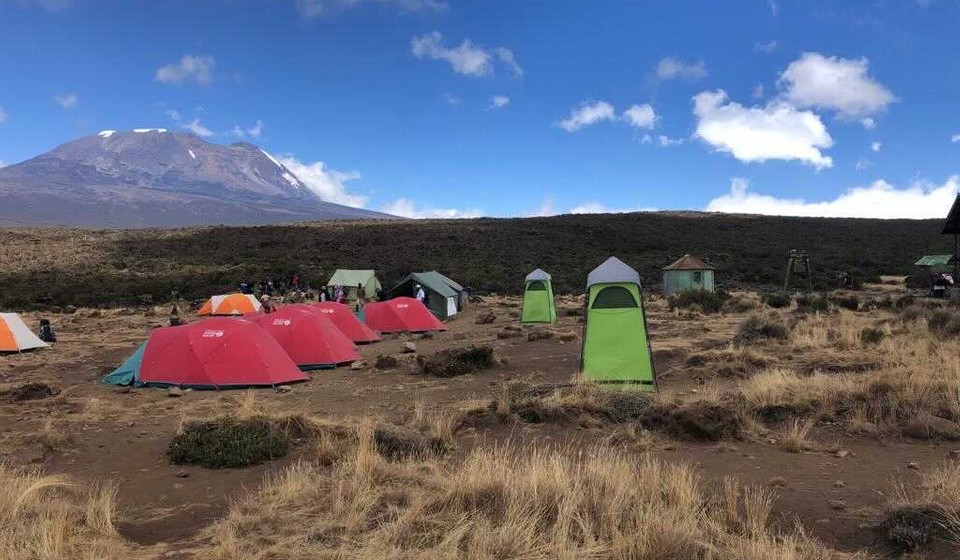 Camping along the mt kilimanjaro route