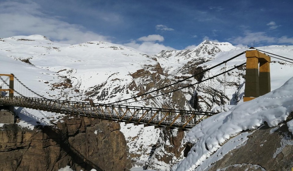 World's highest Chicham Bridge at 13,244ft.