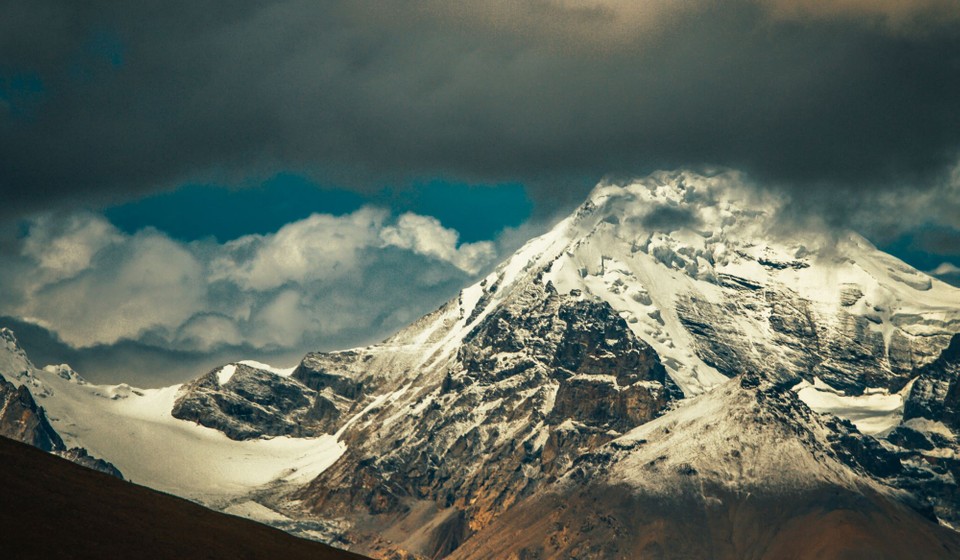 Himalayas mountain Tibet sky and clouds Kailas kora