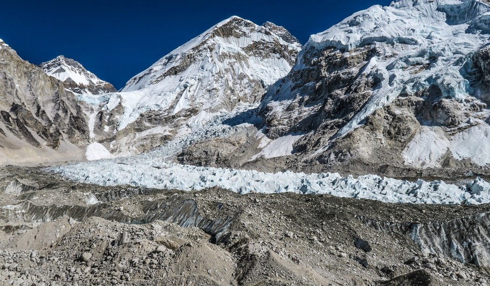 Khumbu Icefall, Everest Base Camp, Himalayas, Nepal