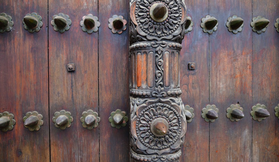 Ancient Historical Doors Zanzibar Stone Town