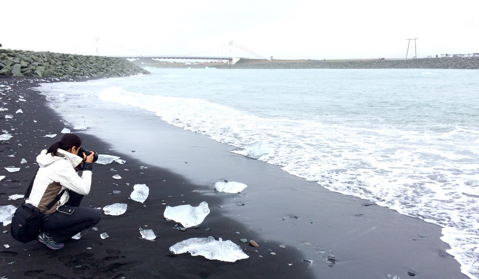 black diamond beach iceland