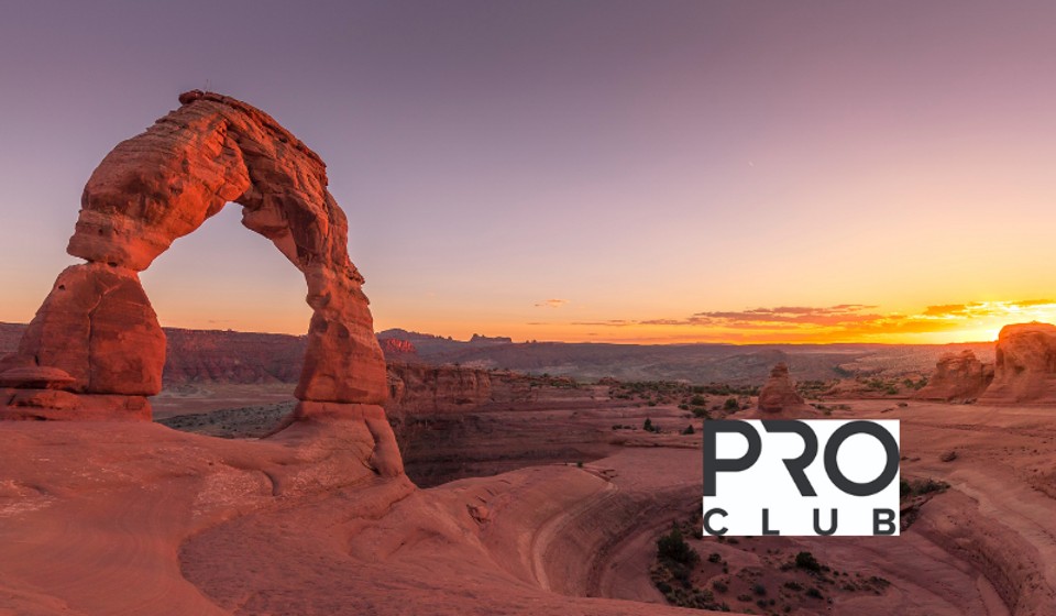 Arches at sunset