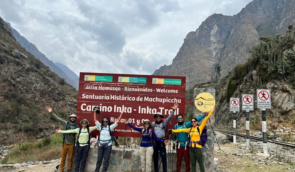 The starting point of the inca trail